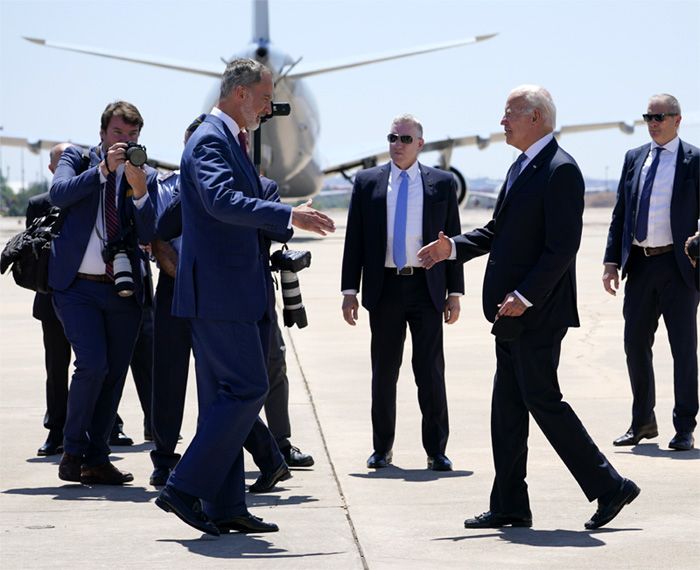 El rey Felipe y Joe Biden