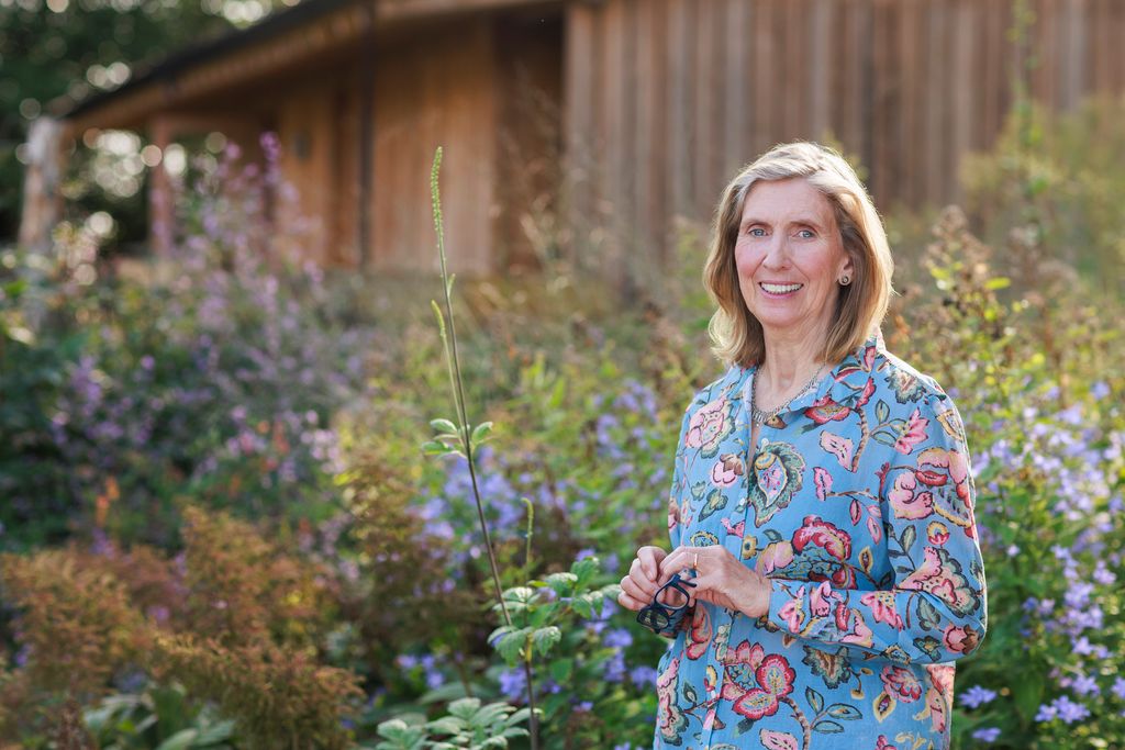 Sue Stuart-Smith en su jardín