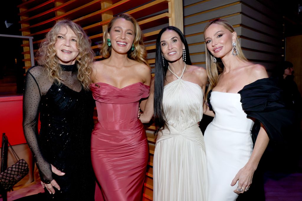 Elaine Lively, Blake Lively, Demi Moore y Georgina Chapman en la gala TIME100 en Nueva York