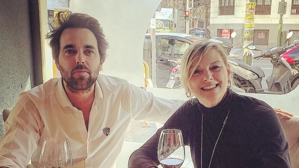 El empresario con su madre en una imagen de archivo