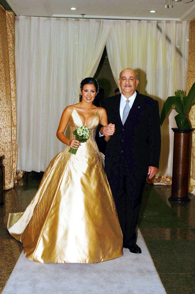 Virginia Troconis el día de su boda