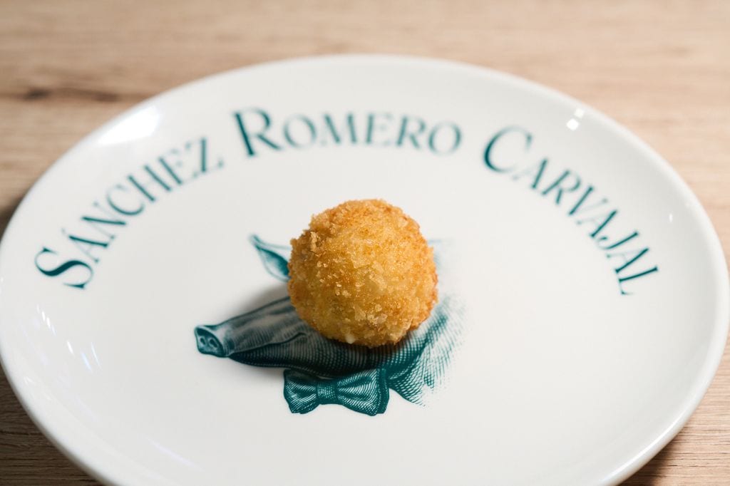 Croqueta del restaurante Salino, ganadora de esta edición del concurso.          