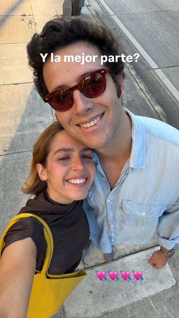 Andy con su novio, Javier
