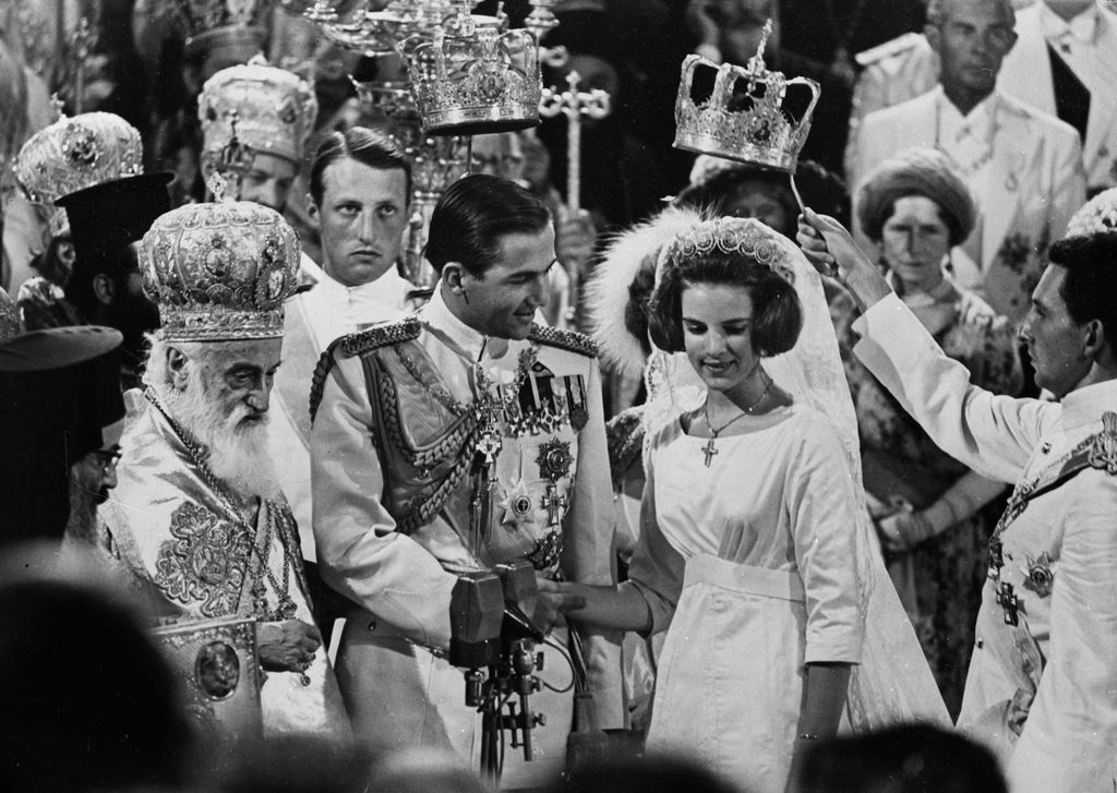 Boda de Constantino de Grecia y Ana María de Dinamarca catedral de Atenas