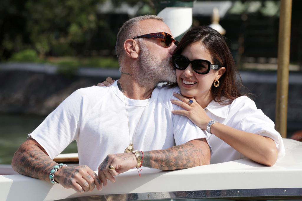 Gianluca y Sharon en el Festival de Venecia de 2023