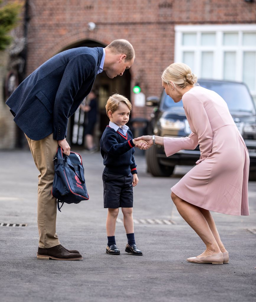 El príncipe George, en su primer día en el colegio Thomas' Battersea