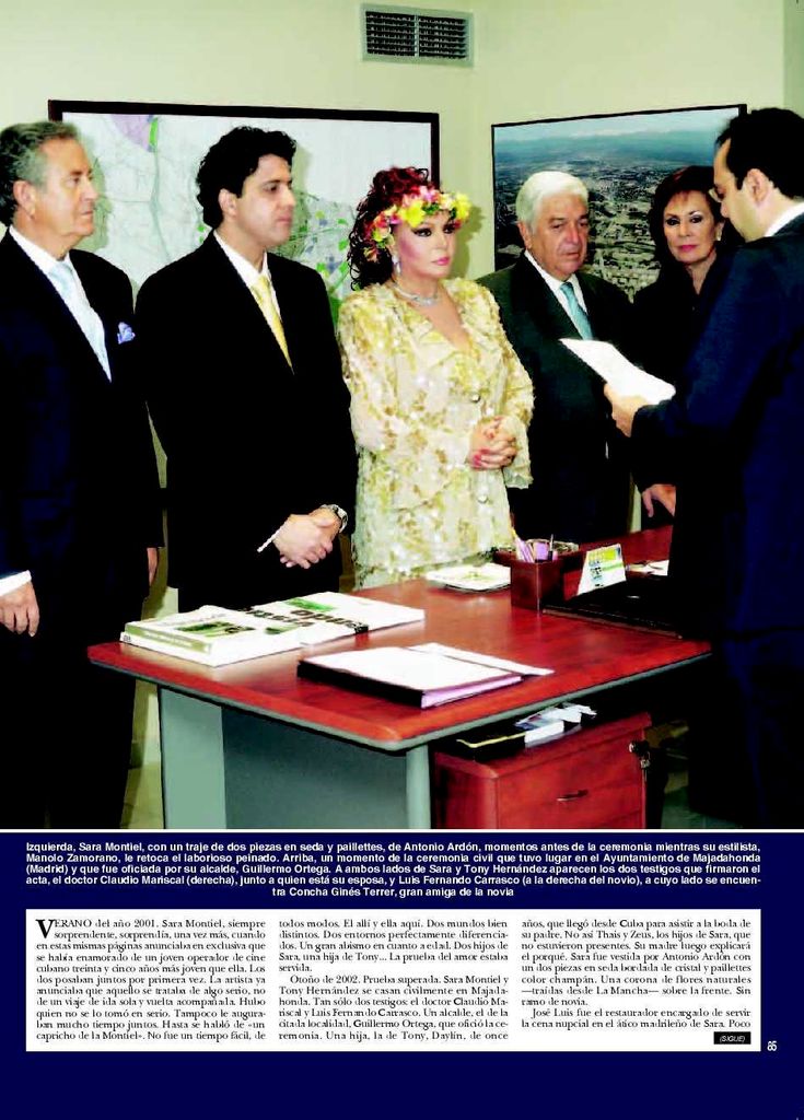 Boda Sara Montiel
