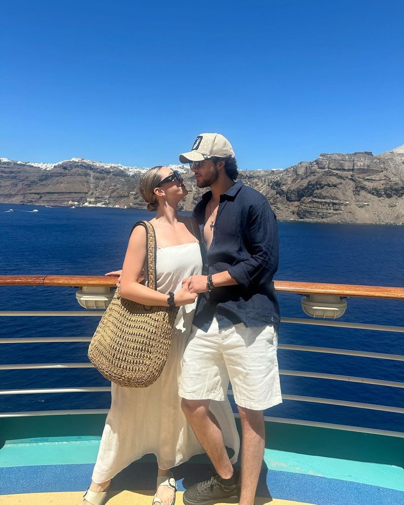 Los novios aprovecharon la espectacular vista para posar