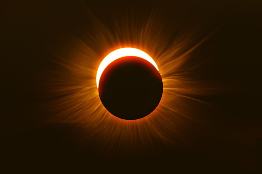 Imagen del eclipse solar