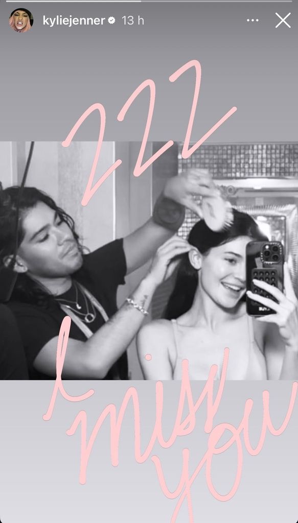 Kylie Jenner recordó a su querido amigo Jesús Guerrero con esta imagen.