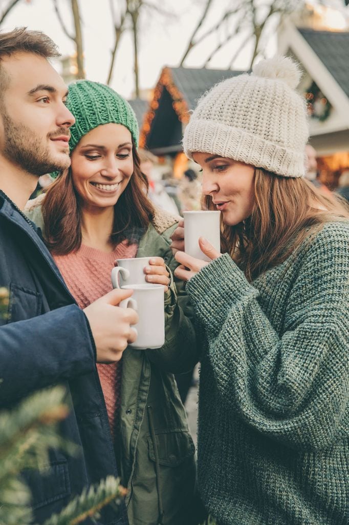 amigos mercadillo navideno