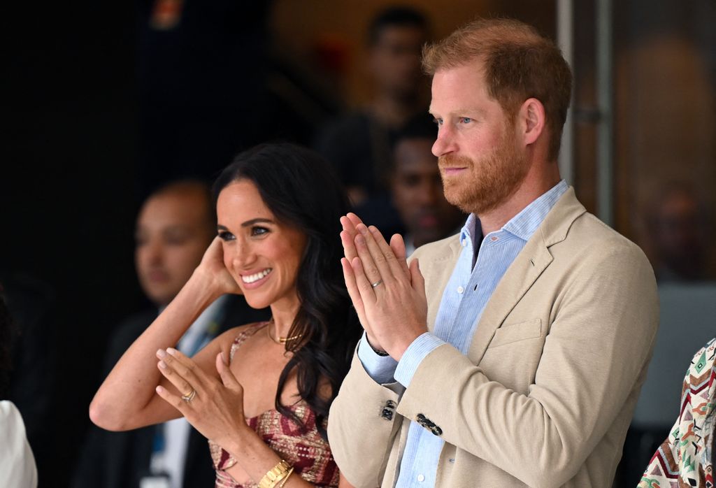 Meghan Markle y Harry, en un viaje a Colombia en agosto de 2024