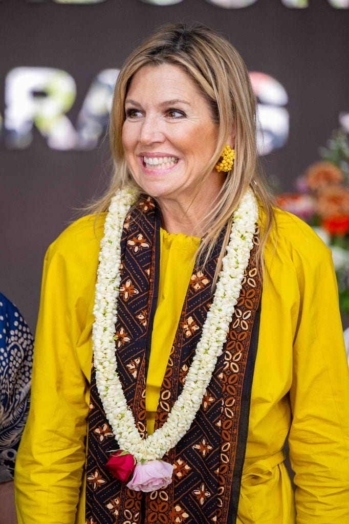 La reina Máxima de Holanda en su visita oficial a Indonesia, 2025.