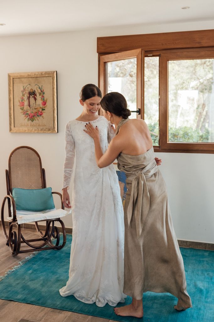 Novia y hermana de la novia