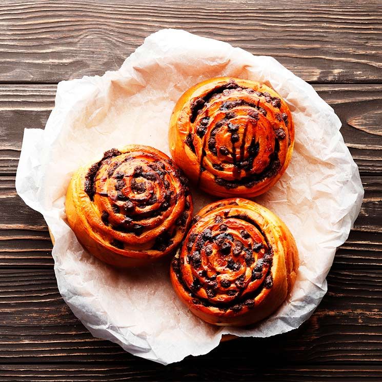 'Cinnamon rolls' de chocolate