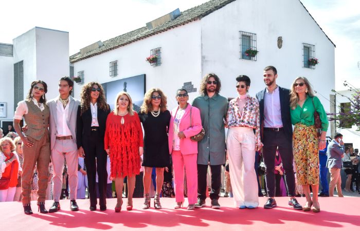 La familia Flores en la inauguración del museo de 'La Faraona'