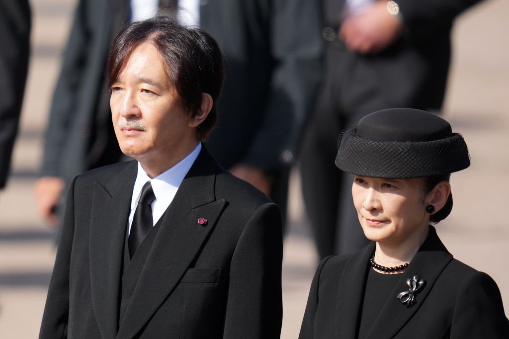 El príncipe Akishino con su mujer ,la princesa Kiko 