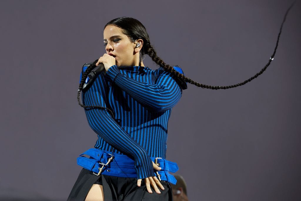 Rosalia en su concierto en Valencia en el Motomami tour
