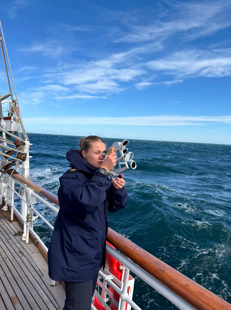 La princesa Leonor en Elcano en abril de 2025