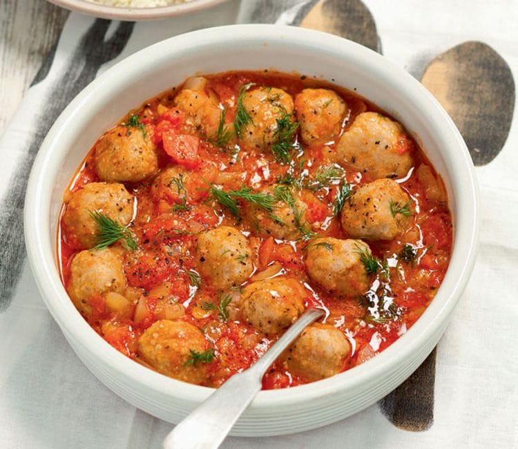 Albondiguitas de pavo con tomate y cuscús