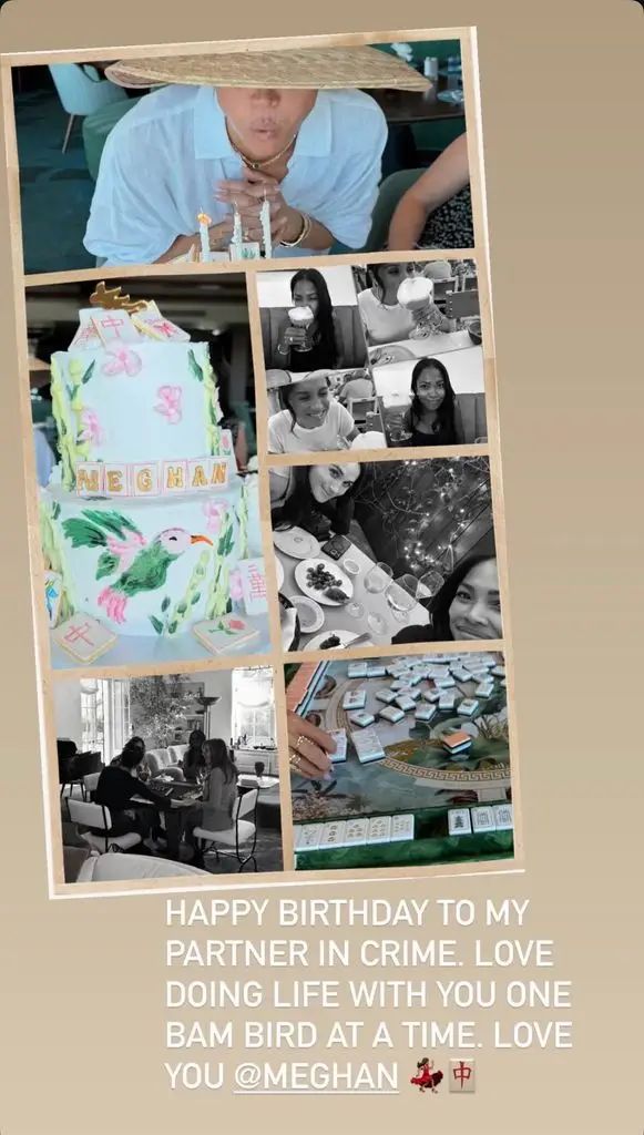 Tracy Robbins compartió un vistazo a la celebración del cumpleaños de Meghan, incluyendo un pastel de Mahjong
