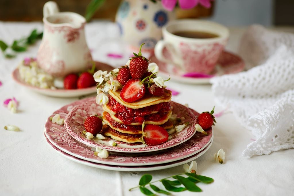 Los hotcakes sin gluten son una gran opción para desayunar. 