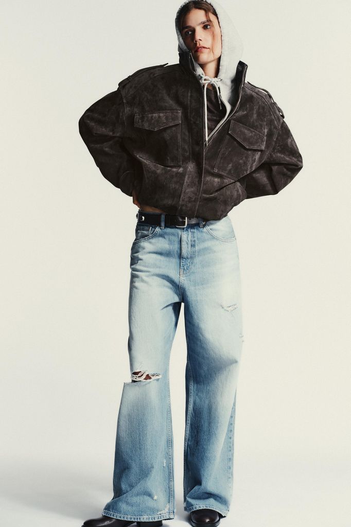 JEANS TRF BAGGY ROTOS TIRO MEDIO