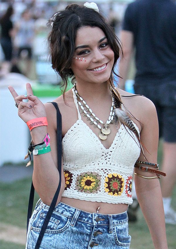 Vanessa Hudgens en el festival Coachella en 2011