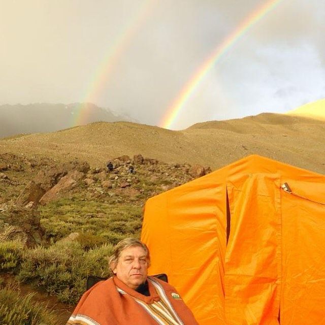 La última vez que Álvaro Mangino subió a la cordillera de los Andes