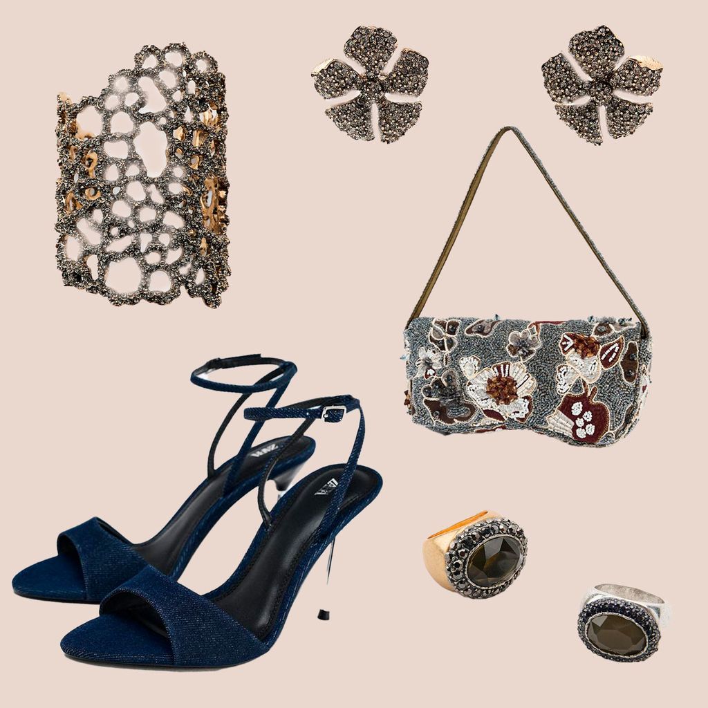 Accesorios plateados Zara 