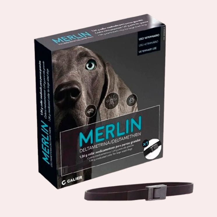EL MEJOR PARA PIEL SENSIBLE: Merlin Collar antiparasitario para perros