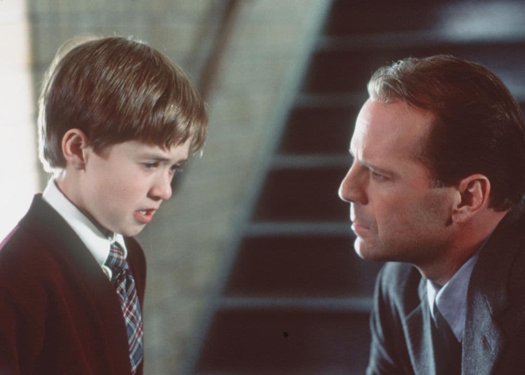 Haley Joel Osment y Bruce Willis