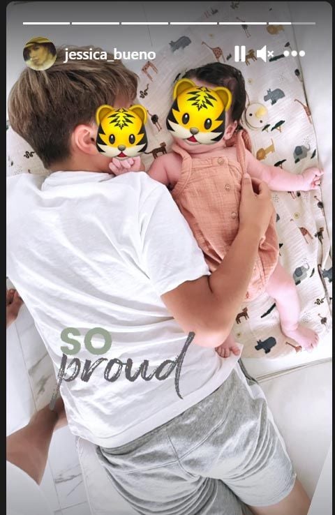 Jessica Bueno, sus hijos Francisco y Alejandro