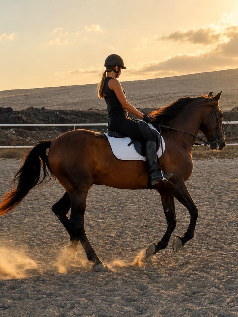 Helen Lindes en sus vacaciones familiares en Lanzarote