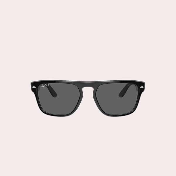 Gafas de Sol Unisex Cuadradas Negras con Lentes Polarizadas de Ray-Ban