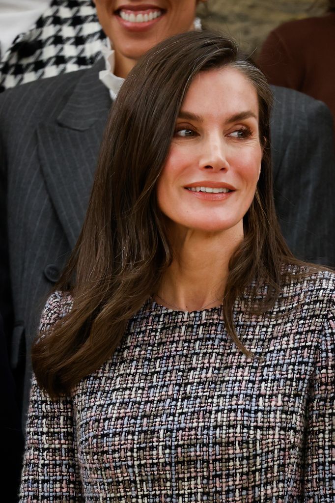 La reina Leticia durante el evento de la Fundacion para el Desarrollo de la Enfermeria, en Madrid