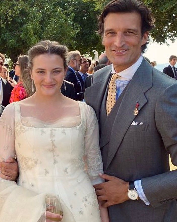 Rafael Medina con Victoria Elisabeth de Hohenlohe en su boda