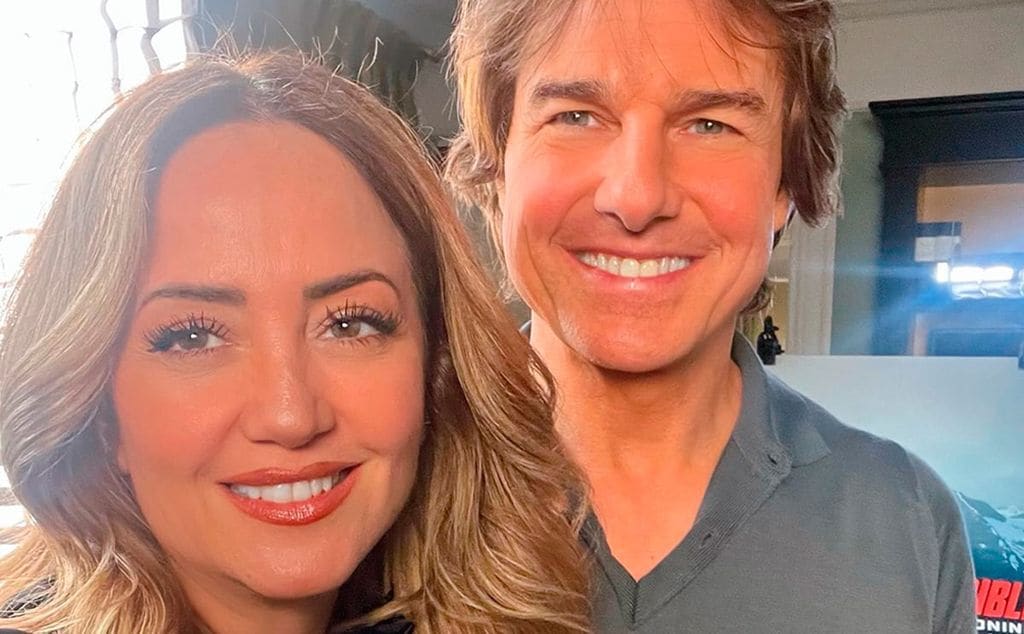 Andrea Legarreta y tom cruise