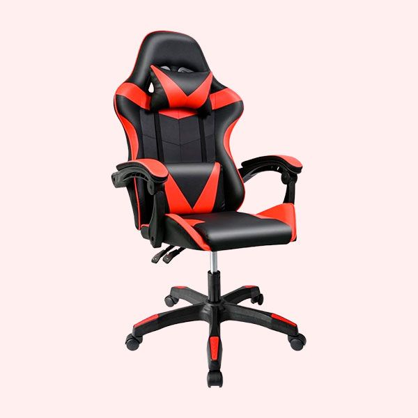 Silla Gaming Ergonómica Reclinable con Cojín Lumbar y Cervical