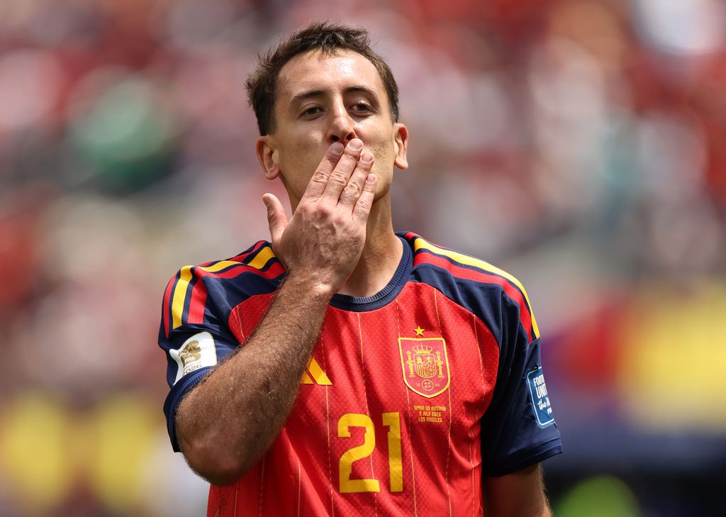 Mikel Oyarzabal marcó dos de los goles en el partido de España contra Austria en el Mundial 2026