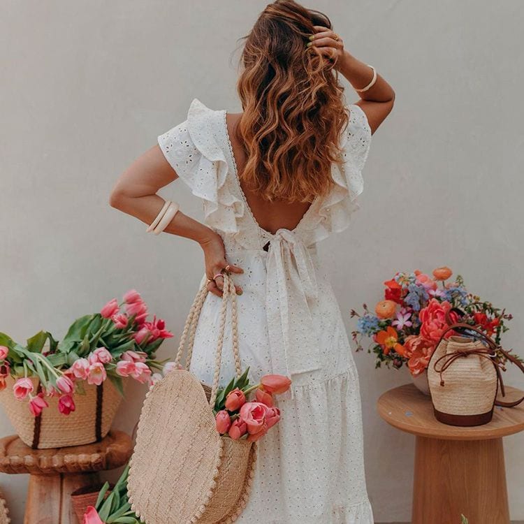 Bolso de yute en verano