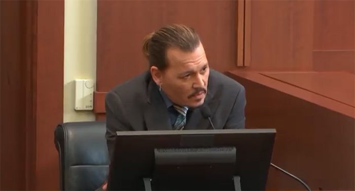  Johnny Depp en el juicio contra Amber Heard