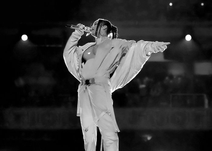 Rihanna en la Super Bowl en el 2023