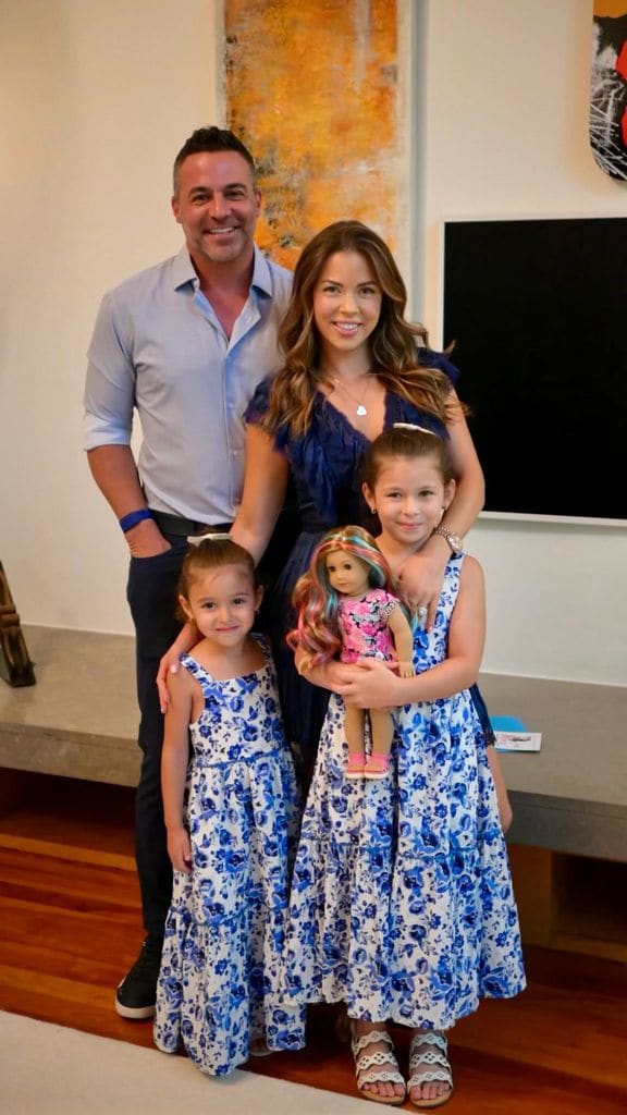 Ximena Duque y sus hijas celebran el cumpleaños de Jay Adkins