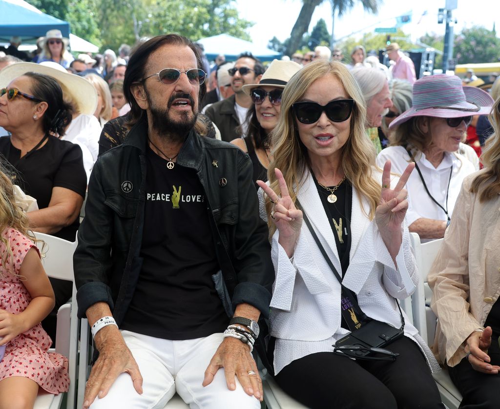 (De izquierda a derecha) Ringo Starr y Marjorie Bach llevan más de cuatro décadas casados.