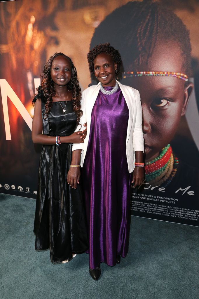 Michelle Lemuya, protagonista de la película,  y su madre Anastasia Lemuya
