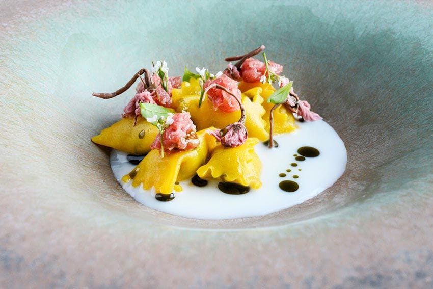 Gastronomía del restaurante Aalto de Milán