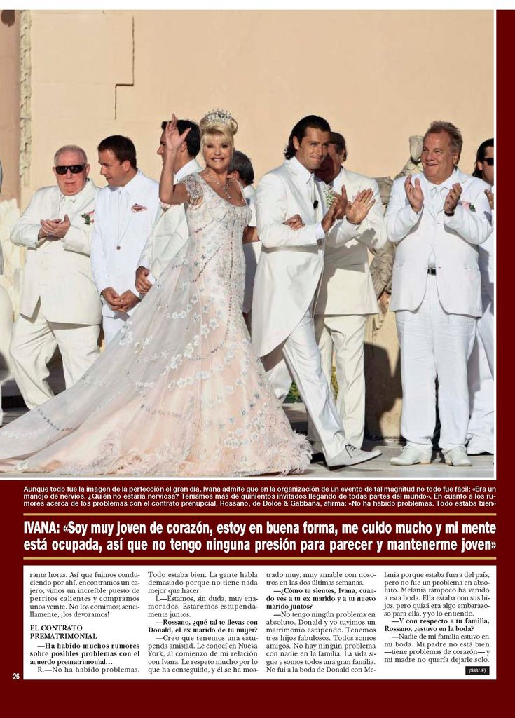 LA ESPECTACULAR BODA DE IVANA TRUMP CON ROSSANO RUBICONDI