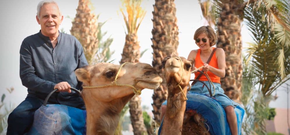 Jimmy y Sandra, en uno de sus viajes