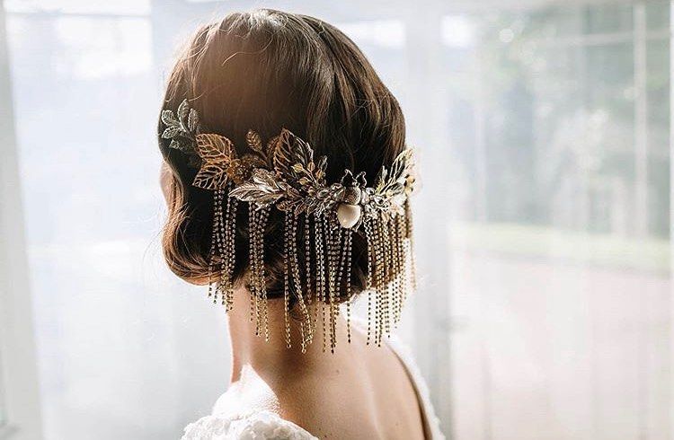 Peinados de novia para pelo corto años 20
